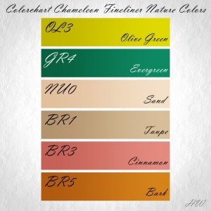 Colorchart Chameleon Fineliner Nature Colors