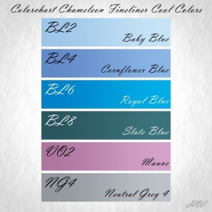 Colorchart Chameleon Fineliner Cool Colors