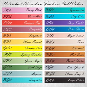 Colorchart Chameleon Fineliner Bold Colors