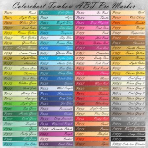 Colorchart Tombow ABT Pro Marker
