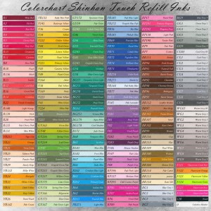 Colorchart Shinhan Touch Refill Inks