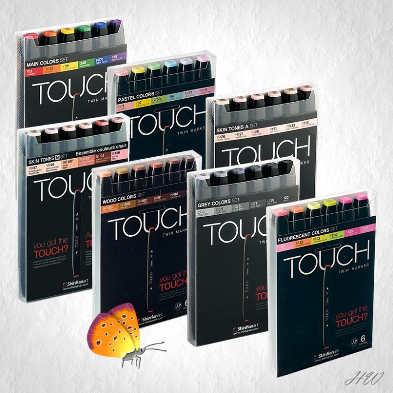 Shinhan Touch Twin Marker 6er Sets