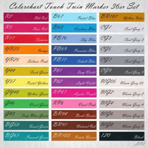 Colorchart Shinhan Touch Twin Marker 36er-Set