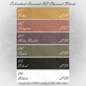 Colorchart Derwent XL Charcoal Blöcke