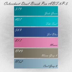 Colorchart Tombow ABT-6P-5 Dual Brush Pen