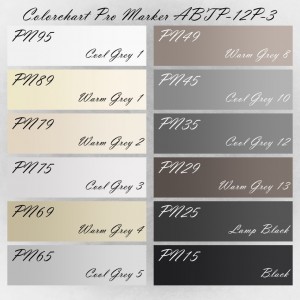 Colorchart Tombow ABTP-12P-3 Pro Marker