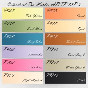 Colorchart Tombow ABTP-12P-5 Pro Marker