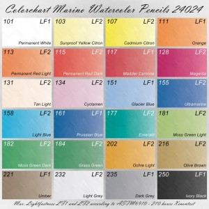 Colorchart Cretacolor Marino 24024