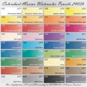 Colorchart Cretacolor Marino 24036
