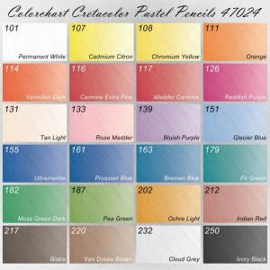 Colorchart Cretacolor Pastellstifte 47024