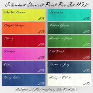 Colorchart Derwent Inktense Paint Pan Set No2