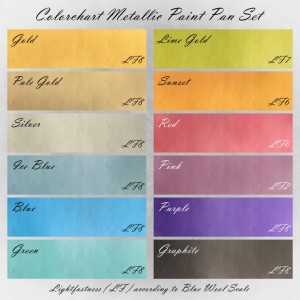 Colorchart Derwent Metallic Paint Pan Set