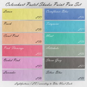 Colorchart Derwent Pastel Shades Paint Pan Set