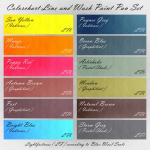 Colorchart Derwent Line and Wash Paint Pan Set