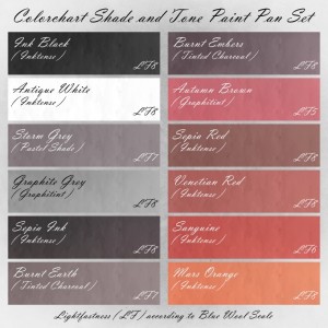 Colorchart Derwent Shade and Tone Paint Pan Set
