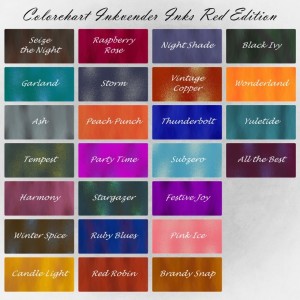 Colorchart Diamine Inkvender Inks Red Edition