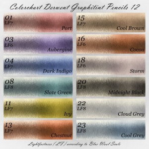 Colorchart Derwent Graphitint Pencils 12