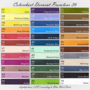 Colorchart Derwent Procolour 36