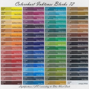 Colorchart Derwent Inktense Blocks 72