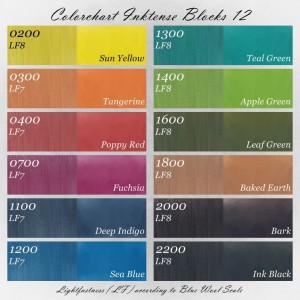 Colorchart Derwent Inktense Blocks 12