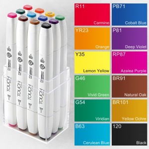 ShinHan Touch Brush Marker 12er Set Main Colors