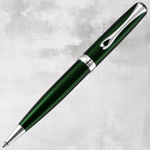 Diplomat Kugelschreiber Evergreen chrom