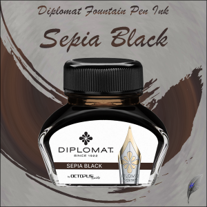 Diplomat Füllhaltertinte Sepia Black