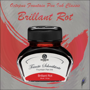 Octopus Fluids Füllhaltertinte Classic Brillant Rot
