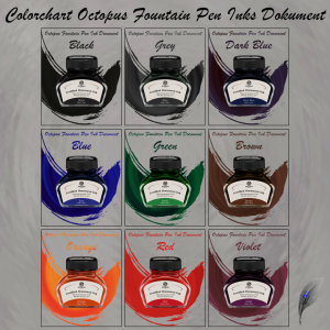 Octopus Fluids Füllhaltertinte Document Colorchart