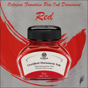 Octopus Fluids Füllhaltertinte Document Red