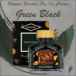 Diamine Füllhaltertinte Classic Green Black